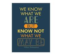 Artery8 Unframed Wall Art Quote Typograph Phrase Prose Shakespeare Hamlet Act Four - 12X16 Inch