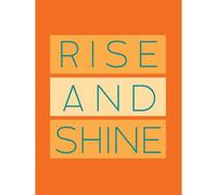 Artery8 Unframed Wall Art Rise And Shine Orange - 12X16 Inch
