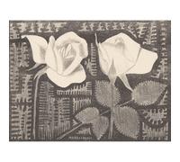 Artery8 Unframed Wall Art Samuel Jessurun De Mesquita Two Roses Still Life - 12X16 Inch