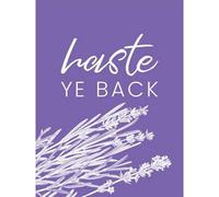 Artery8 Unframed Wall Art Scotland Flower Quote Haste Ye Back - 12X16 Inch