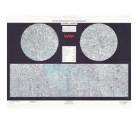 Artery8 Unframed Wall Art Space Nasa 1979 Lunar Chart Moon Map Data Diagram - 12X16 Inch