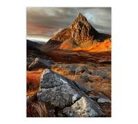 Artery8 Tryfan Mountain Summit Sunset Wales Snowdonia Living Room Unframed Wall Art Print Poster Home Decor Premium