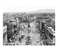 Artery8 Unframed Wall Art View From Nelson's Pillar Dublin Ireland 1950 - 12X16 Inch