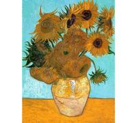 Artery8 Unframed Wall Art Vincent Van Gogh Still Life Vase With Twelve Sunflowers Old - 12X16 Inch