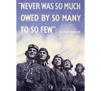 Artery8 Unframed Wall Art War Wwii Uk Churchill Pilot Battle Britain Quote - 12X16 Inch