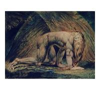 Artery8 Unframed Wall Art William Blake Nebuchadnezzar Tate Collection Old Painting - 12X16 Inch
