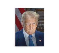 Artery8 United States 47th President Donald Trump Canvas Wall Art Print in Blue | Size: W18" x H24" Artery8 Blue W18" x H24"