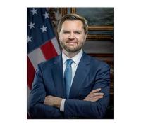 Artery8 United States 50th Vice President JD Vance Portrait Man Cave Unframed Wall Art Print Poster Home Decor Premium