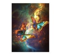 Artery8 Universe String Theory Cosmic Butterflies Dance Living Room Large Wall Art Poster Print Thick Paper 18X24 Inch