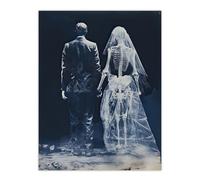 Artery8 Until Death Do Us Part I Conceptual Cyanotype Large Wall Art Poster Print Thick Paper 18X24 Inch