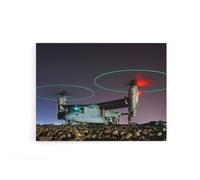 Artery8 US Navy V 22 Osprey Tritrotor Aircraft Canvas Wall Art Print | Size: W12" x H16" Artery8 Multicolor W12" x H16"