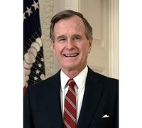 Artery8 US President George H W Bush Portrait Photo Unframed Art Print Poster Wall Decor 12x16 inch