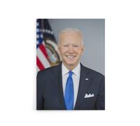 Artery8 US President Joe Biden United States Canvas Wall Art Print | Size: W24" x H32" Artery8 Multicolor W24" x H32"