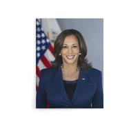 Artery8 US Vice President Kamala Harris Canvas Wall Art Print | Size: W12" x H16" Artery8 Multicolor W12" x H16"