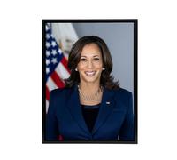 Artery8 US Vice President Kamala Harris Framed Canvas Wall Art Print | Size: W18" x H24" Artery8 Multicolor W18" x H24"