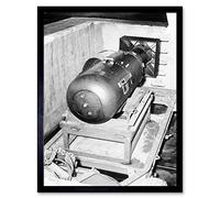 Artery8 USA Atomic Bomb Little Boy Before Hiroshima 1945 Art Print Framed Poster Wall Decor 12x16 inch