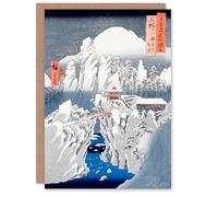 Artery8 Utagawa Hiroshige Art Card Snow On Mount Haruna In Kozuke Province