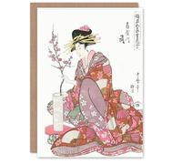 Artery8 Utamaro Kitagawa Japanese Art Card Courtesan Tsukasa Of Ogiya