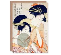Artery8 Utamaro Kitagawa Japanese Art Card Women Courtesans Portrait