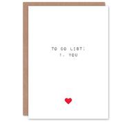 Artery8 Valentines Day Greeting Card Adult Rude Funny Fully List To Do You For Her Wife Partner