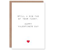 Artery8 Valentines Day Greeting Card Adult Rude Saucy Fan of Your Fanny For Her Wife Partner