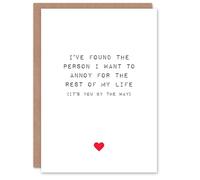 Artery8 Valentines Day Greeting Card Fun Funny Humour Found Person To Annoy You For Him or Her