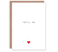 Artery8 Valentines Day Greeting Card Fun Funny Humour You'll Do For Him or Her