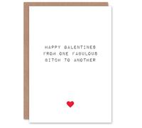 Artery8 Valentines Day Greeting Card Galentine's Day Fabulous Women For Her