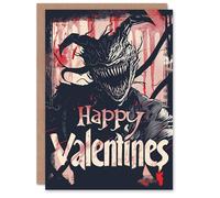 Artery8 Valentines Day Greeting Card Horror Fan Scary Gore Monster For Him or Her