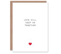 Artery8 Valentines Day Greeting Card Love Keep Us Together For Him or Her