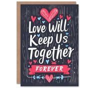 Artery8 Valentines Day Greeting Card Love Keep Us Together Forever Heart For Her Wife Partner