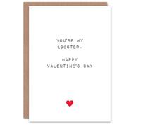 Artery8 Valentines Day Greeting Card You're My Lobster For Him or Her