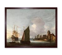 Artery8 Van Anthonissen Shipping East Schelde Zuidhavenpoort Art Print Framed Poster Wall Decor 12x16 inch
