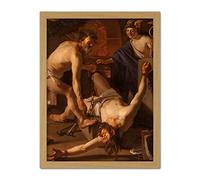 Artery8 Van Baburen Prometheus Being Chained By Vulcan Artwork Framed Wall Art Print 18X24 Inch