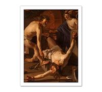Artery8 Van Baburen Prometheus Being Chained By Vulcan Artwork Framed Wall Art Print 18X24 Inch