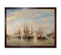 Artery8 Van Beest Dutch English French American Ships Japan Art Print Framed Poster Wall Decor 12x16 inch