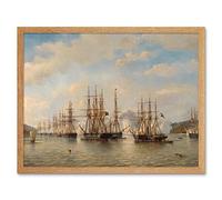 Artery8 Van Beest Dutch English French American Ships Japan Art Print Framed Poster Wall Decor 12x16 inch