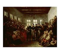 Artery8 Van Bree Prince Orange Visiting Flood Victims Art Print Canvas Premium Wall Decor Poster Mural