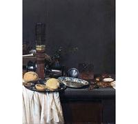 Artery8 Van De Velde Still Life Tall Beer Glass Painting Premium Wall Art Canvas Print 18X24 Inch