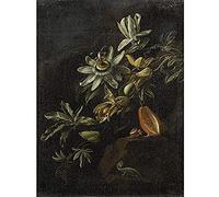 Artery8 Van Den Broeck Still Life Passion Flowers Art Print Canvas Premium Wall Decor Poster Mural