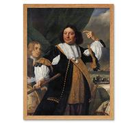 Artery8 Van Der Helst Aert Van Nes Vice Admiral Painting Art Print Framed Poster Wall Decor 12x16 inch