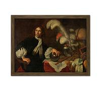 Artery8 Van Der Helst Portrait Admiral Stellingwerff Artwork Framed Wall Art Print 18X24 Inch