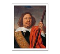 Artery8 Van Der Helst Vice Admiral Cortenaer Artwork Framed Wall Art Print 18X24 Inch