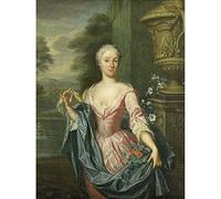 Artery8 Van Der Mij Portrait Claudine Van Royen Art Print Canvas Premium Wall Decor Poster Mural