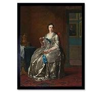 Artery8 Van Der Mijn Portrait Of Maggie Muilman Painting Art Print Framed Poster Wall Decor 12x16 inch