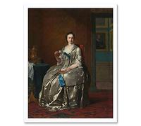 Artery8 Van Der Mijn Portrait Of Maggie Muilman Painting Art Print Framed Poster Wall Decor 12x16 inch