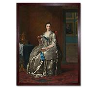 Artery8 Van Der Mijn Portrait Of Maggie Muilman Painting Art Print Framed Poster Wall Decor 12x16 inch