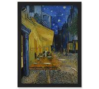 Artery8 Van Gogh Cafe Terrace at Night Place du Forum Painting Artwork Framed Wall Art Print A4
