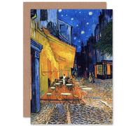 Artery8 Van Gogh Cafe Terrace Place Du Forum Arles 1888 Fine Art Greeting Card Plus Envelope Blank Inside
