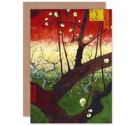 Artery8 Van Gogh Flowering Plum Tree After Hiroshige Fine Art Greeting Card Plus Envelope Blank Inside